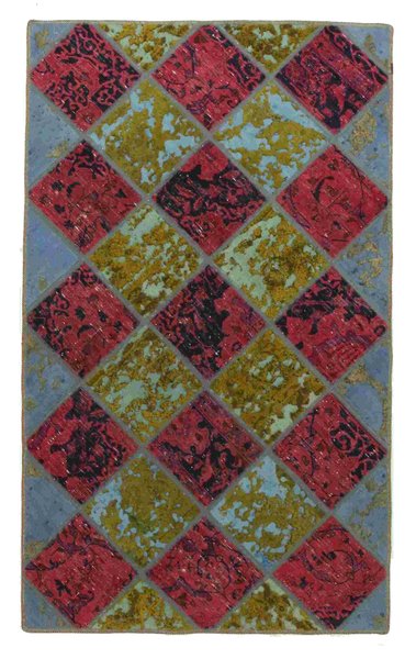 Vintage - Patchwork Perzisch Tapijt 225x125