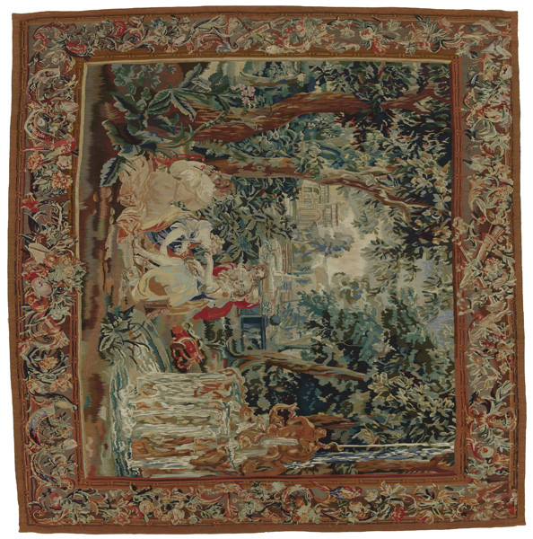 Tapestry Frans, Geweven Tapijt 201x195