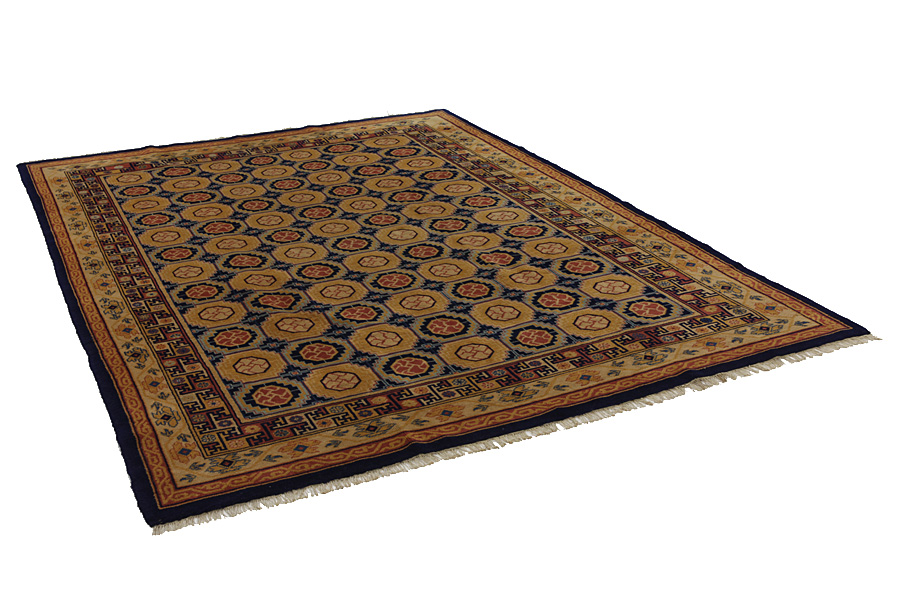 Khotan - Antique Chinees Tapijt 315x228 - Afbeelding 1