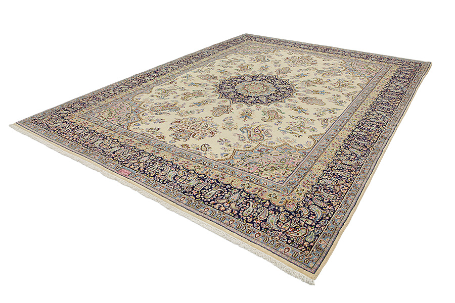 Tabriz - Antique Perzisch Tapijt 414x304 - Afbeelding 2