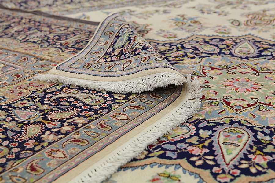 Tabriz - Antique Perzisch Tapijt 414x304 - Afbeelding 4