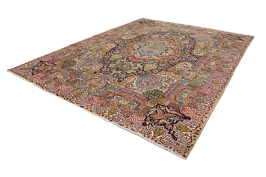 Kashmar - old Perzisch Tapijt 393x306 - Afbeelding 2