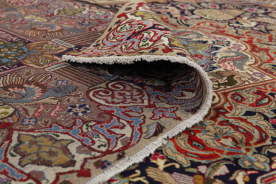 Kashmar - old Perzisch Tapijt 393x306 - Afbeelding 4