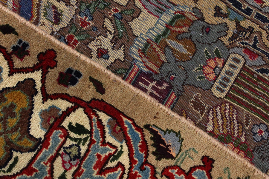 Kashmar - old Perzisch Tapijt 393x306 - Afbeelding 5