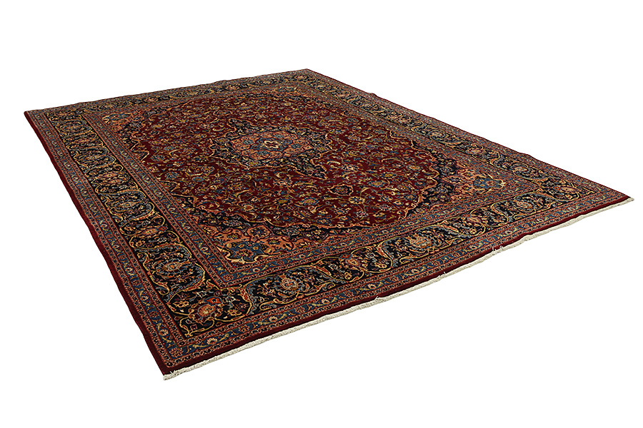 Kashan Perzisch Tapijt 380x291 - Afbeelding 1