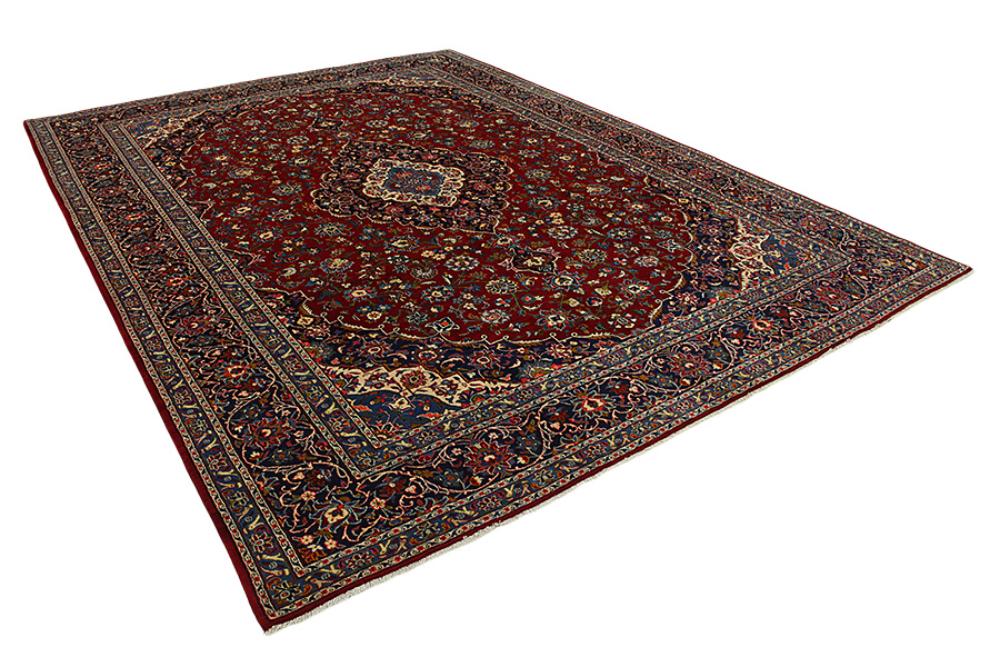 Kashan Perzisch Tapijt 398x293 - Afbeelding 1