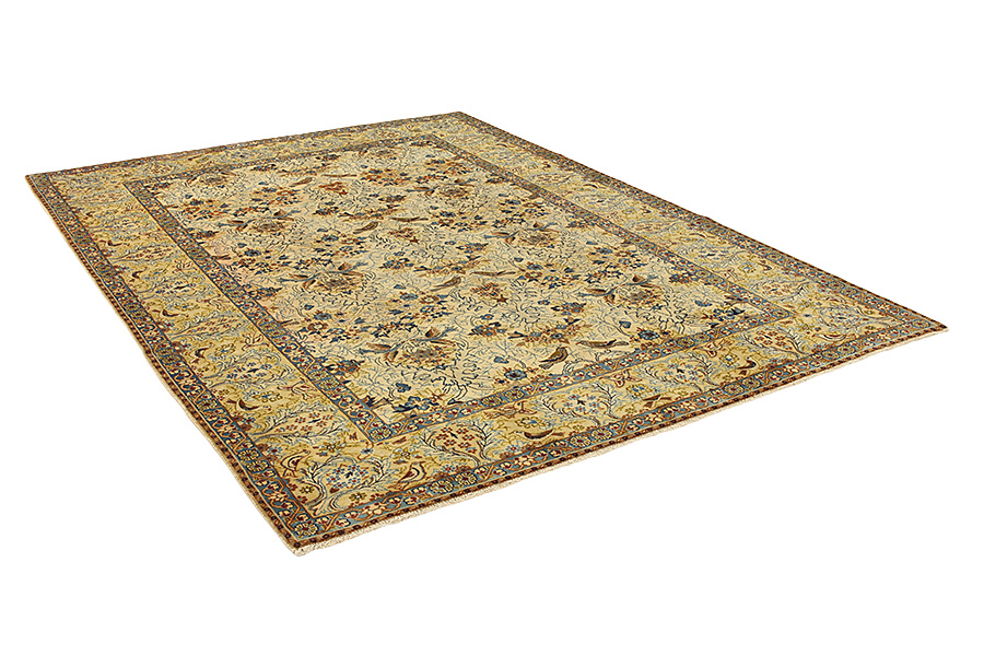 Isfahan - Antique Perzisch Tapijt 318x233 - Afbeelding 1