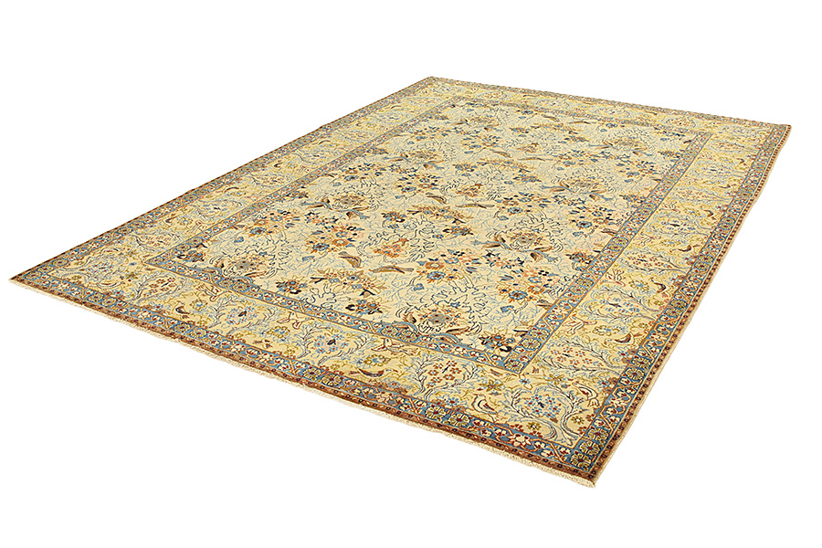 Isfahan - Antique Perzisch Tapijt 318x233 - Afbeelding 2