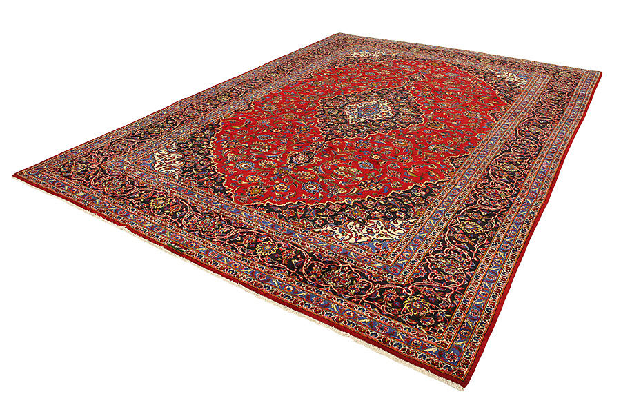 Kashan Perzisch Tapijt 396x292 - Afbeelding 2
