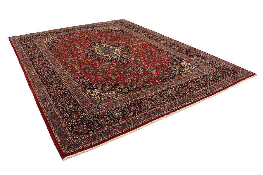 Kashan Perzisch Tapijt 406x308 - Afbeelding 1