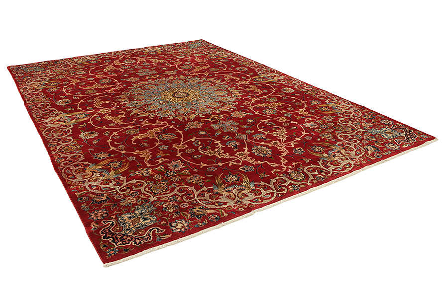 Isfahan Perzisch Tapijt 406x288 - Afbeelding 1
