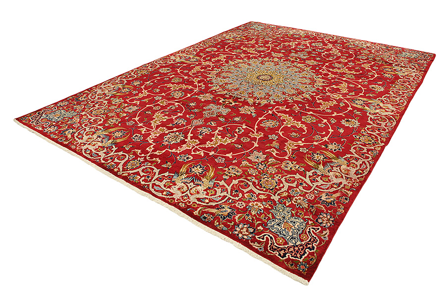 Isfahan Perzisch Tapijt 406x288 - Afbeelding 2