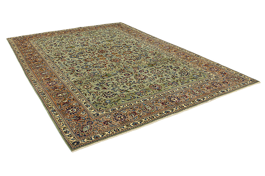 Kashan Perzisch Tapijt 395x277 - Afbeelding 1