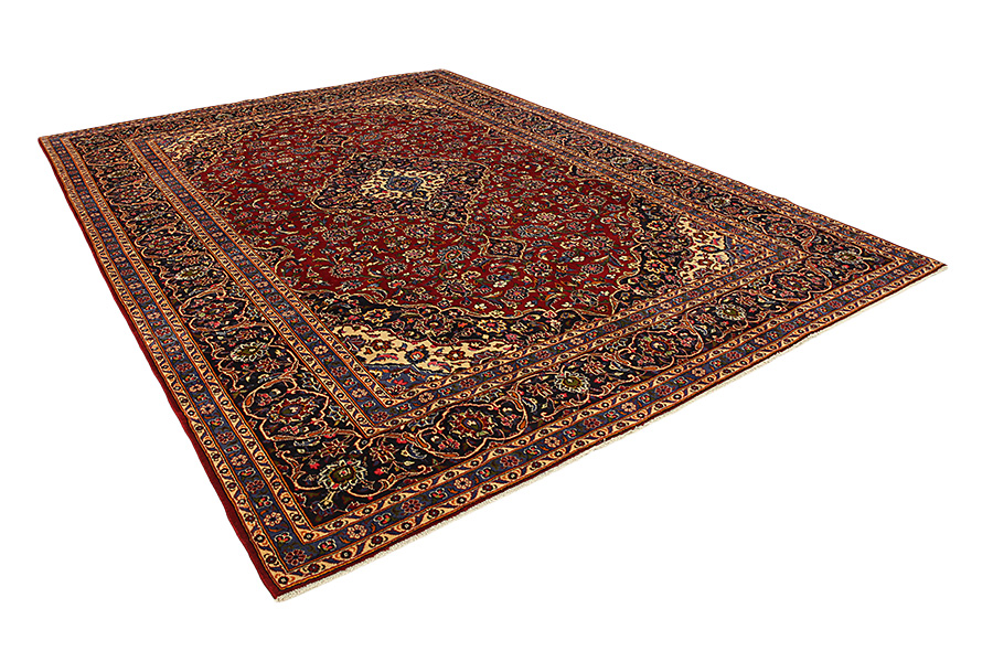 Kashan Perzisch Tapijt 409x300 - Afbeelding 1
