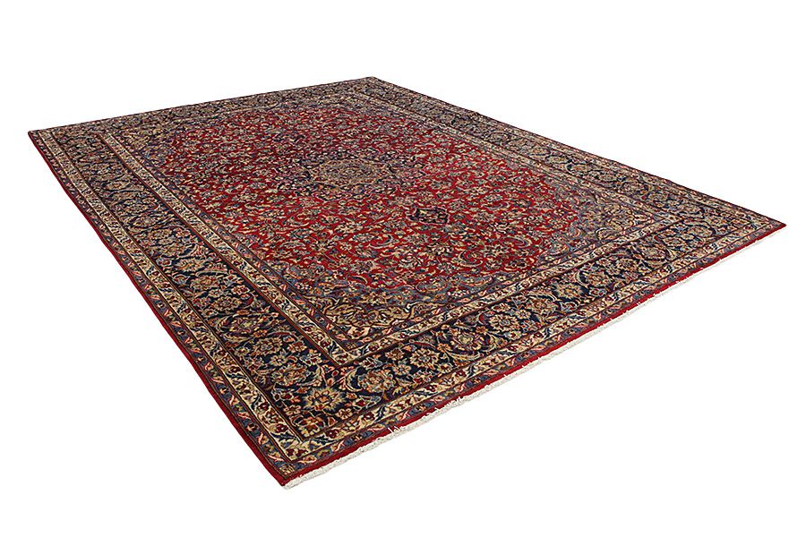 Isfahan - old Perzisch Tapijt 397x295 - Afbeelding 1