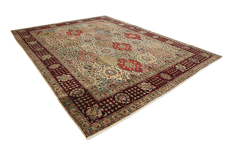 Bakhtiari - old Perzisch Tapijt 393x296 - Afbeelding 1