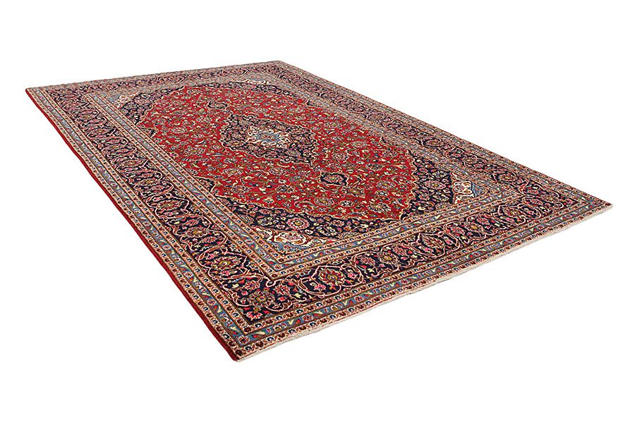 Kashan Perzisch Tapijt 365x246 - Afbeelding 1