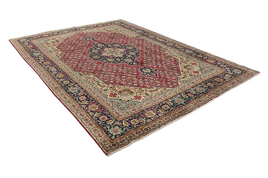 Tabriz Perzisch Tapijt 355x255 - Afbeelding 1
