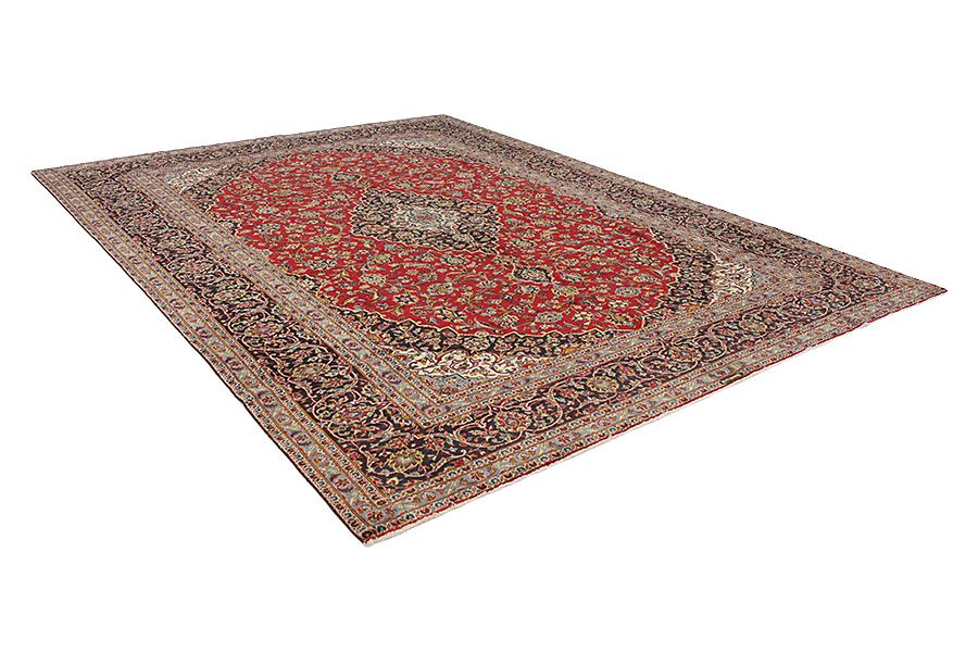 Kashan Perzisch Tapijt 393x295 - Afbeelding 1