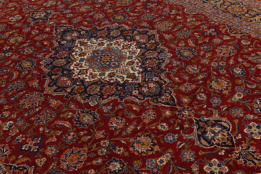 Kashan Perzisch Tapijt 368x270 - Afbeelding 7