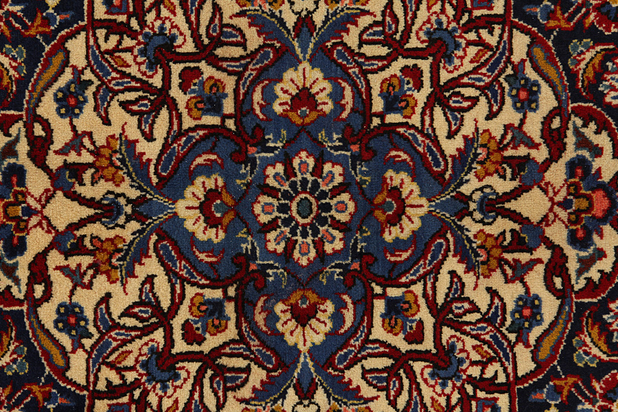 Kashan Perzisch Tapijt 394x306 - Afbeelding 7