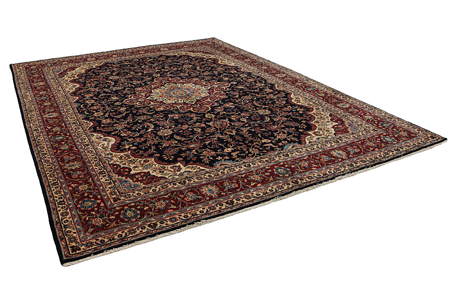 Kashan Perzisch Tapijt 413x307 - Afbeelding 1
