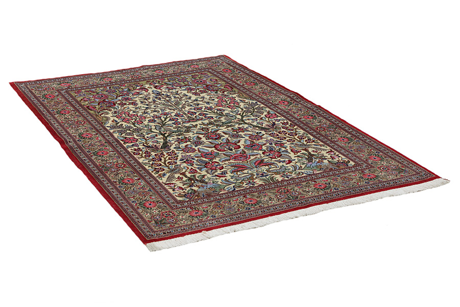 Qum Perzisch Tapijt 212x143 - Afbeelding 1