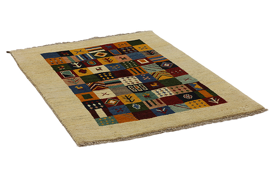 Gabbeh - Bakhtiari Perzisch Tapijt 153x109 - Afbeelding 1