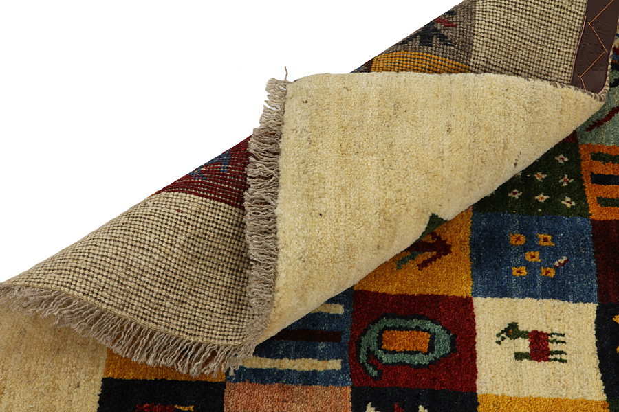 Gabbeh - Bakhtiari Perzisch Tapijt 153x109 - Afbeelding 4