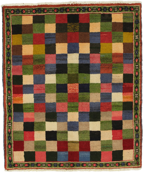 Gabbeh - Bakhtiari Perzisch Tapijt 132x112