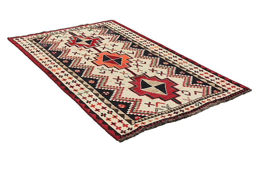 Qashqai - Gabbeh Perzisch Tapijt 217x135 - Afbeelding 1