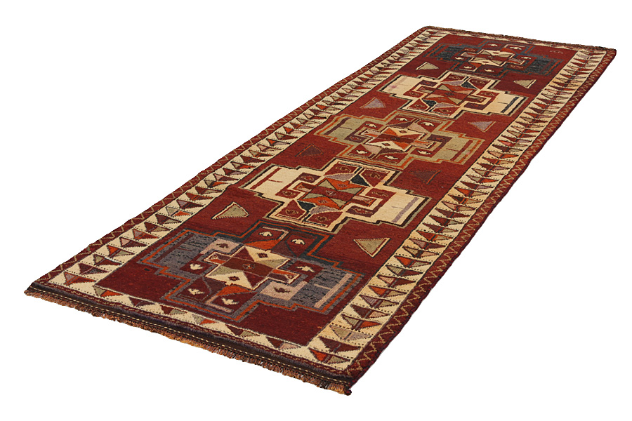 Bakhtiari - Gabbeh Perzisch Tapijt 382x124 - Afbeelding 2