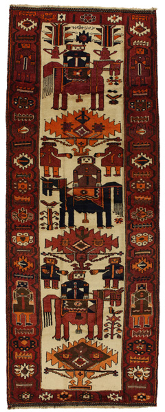 Bakhtiari - Qashqai Perzisch Tapijt 399x147