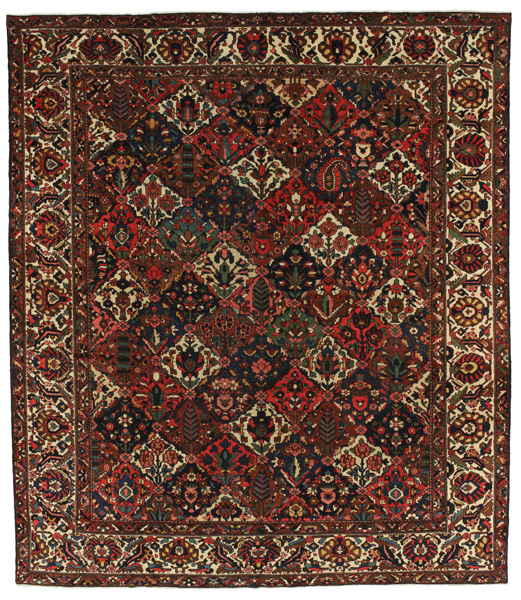 Bakhtiari - old Perzisch Tapijt 397x345