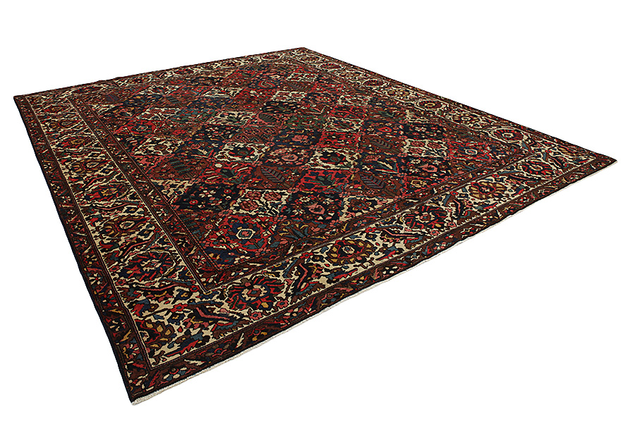 Bakhtiari - old Perzisch Tapijt 397x345 - Afbeelding 1