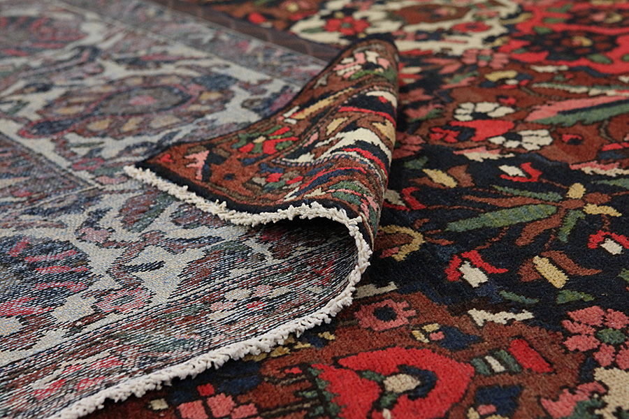Bakhtiari - old Perzisch Tapijt 397x345 - Afbeelding 4