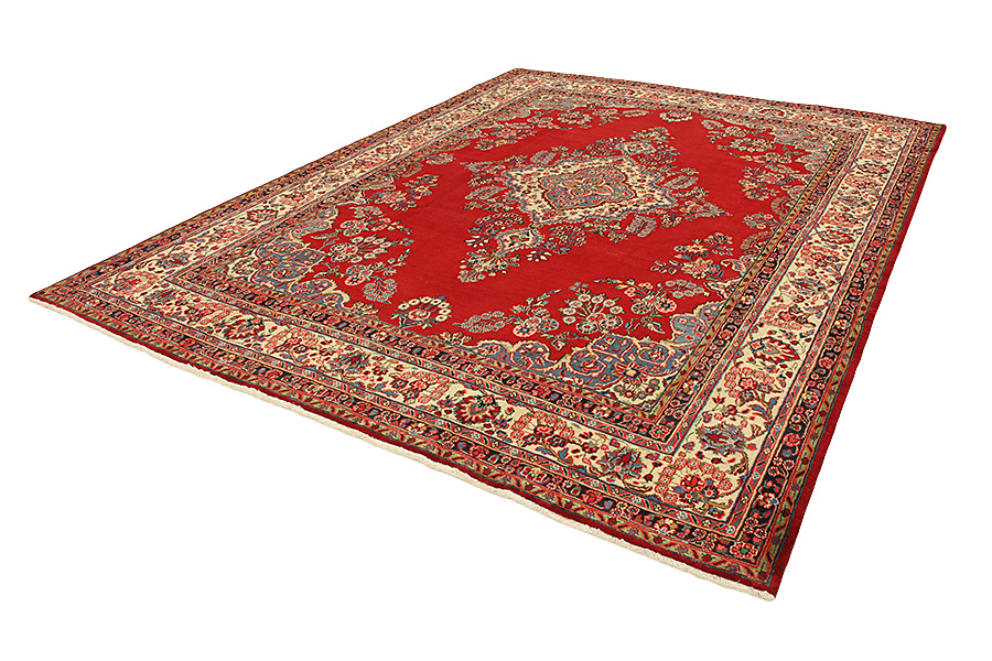 Sarouk - Farahan Perzisch Tapijt 383x295 - Afbeelding 2