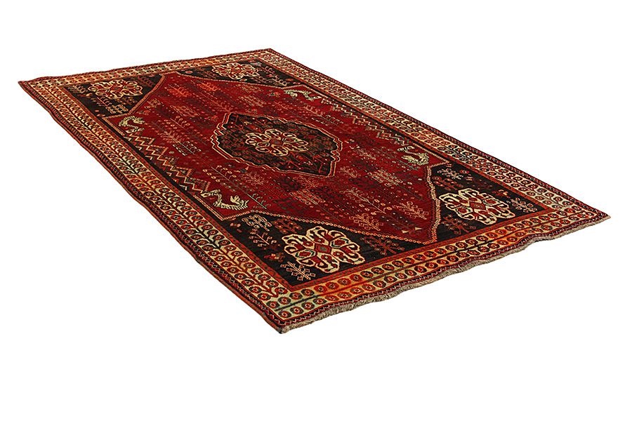 Qashqai - Shiraz Perzisch Tapijt 243x154 - Afbeelding 1