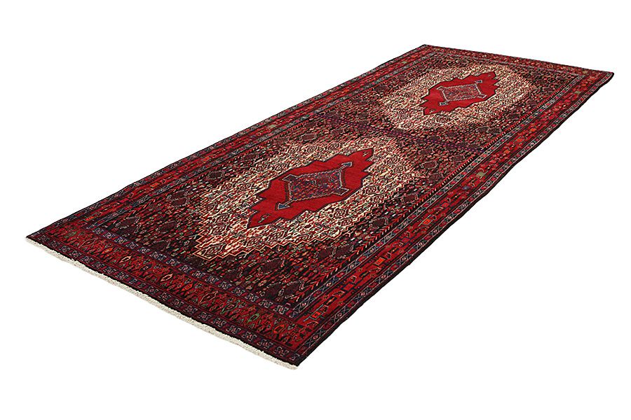 Senneh - Kurdi Perzisch Tapijt 368x146 - Afbeelding 2