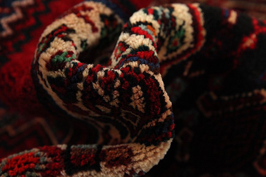 Senneh - Kurdi Perzisch Tapijt 368x146 - Afbeelding 6