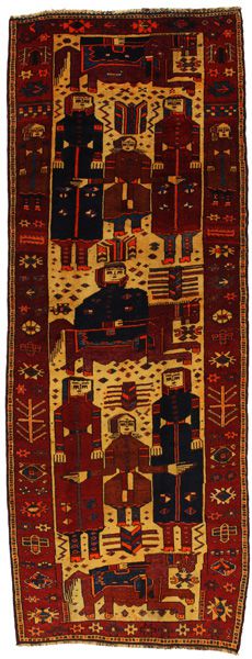 Bakhtiari - Qashqai Perzisch Tapijt 405x150