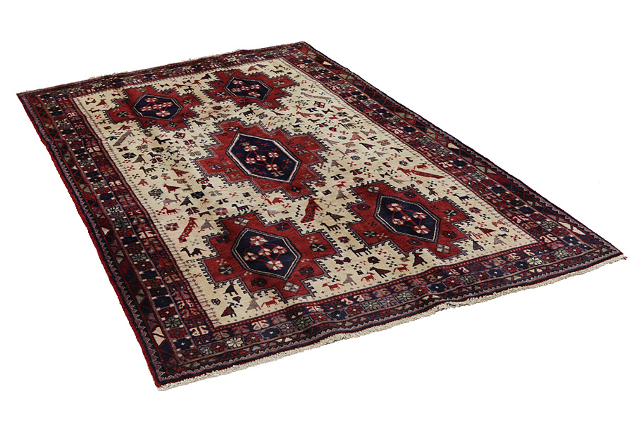 Afshar - Sirjan Perzisch Tapijt 247x148 - Afbeelding 1