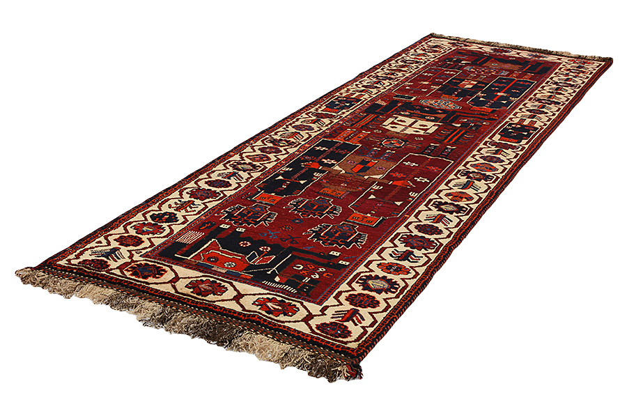 Bakhtiari - Qashqai Perzisch Tapijt 411x136 - Afbeelding 2