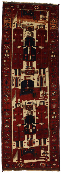 Bakhtiari - Qashqai Perzisch Tapijt 401x139