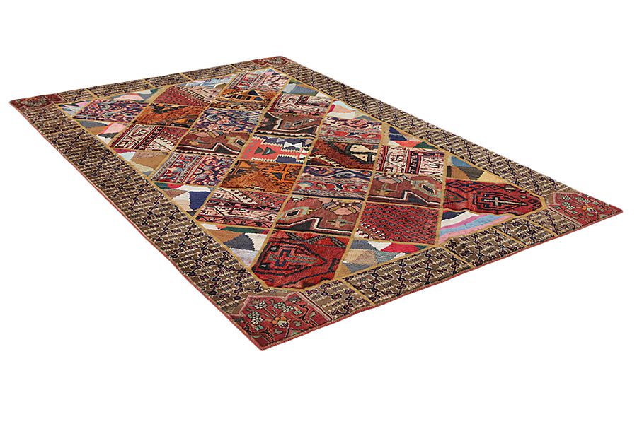 Patchwork Perzisch Tapijt 256x168 - Afbeelding 1