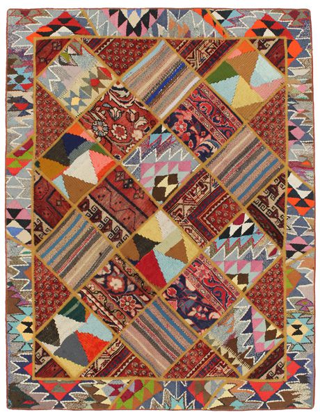 Patchwork Perzisch Tapijt 205x157