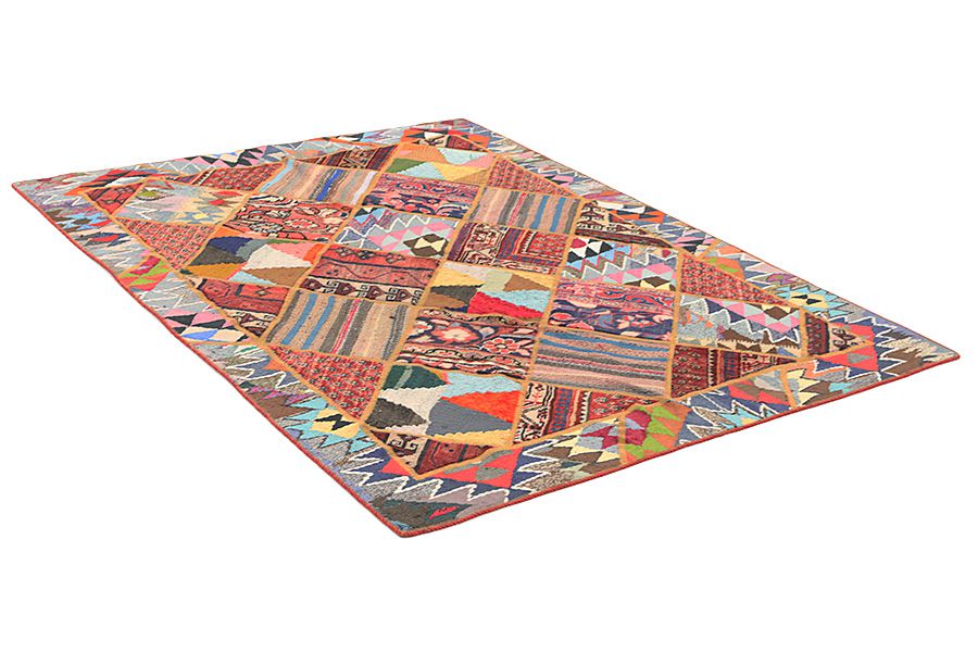 Patchwork Perzisch Tapijt 205x157 - Afbeelding 1