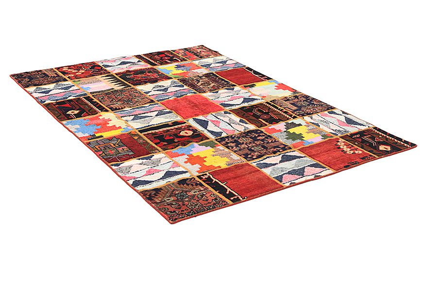 Patchwork Perzisch Tapijt 212x152 - Afbeelding 1