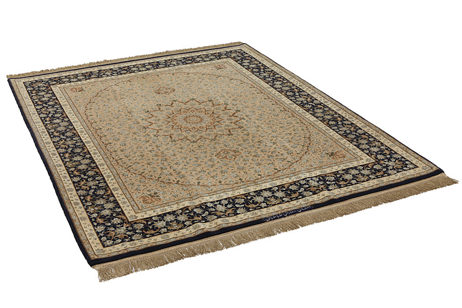Isfahan Perzisch Tapijt 212x169 - Afbeelding 1