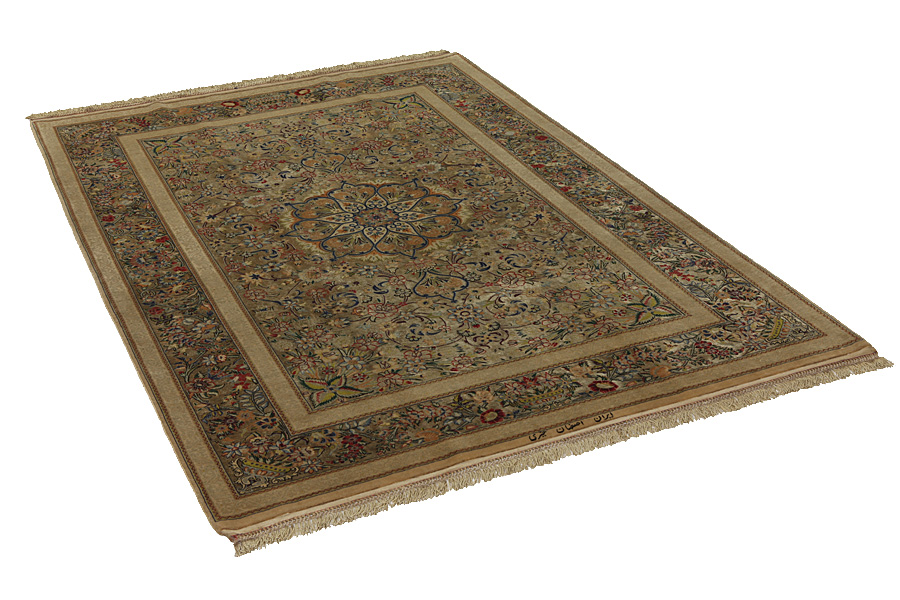 Isfahan Perzisch Tapijt 222x148 - Afbeelding 1